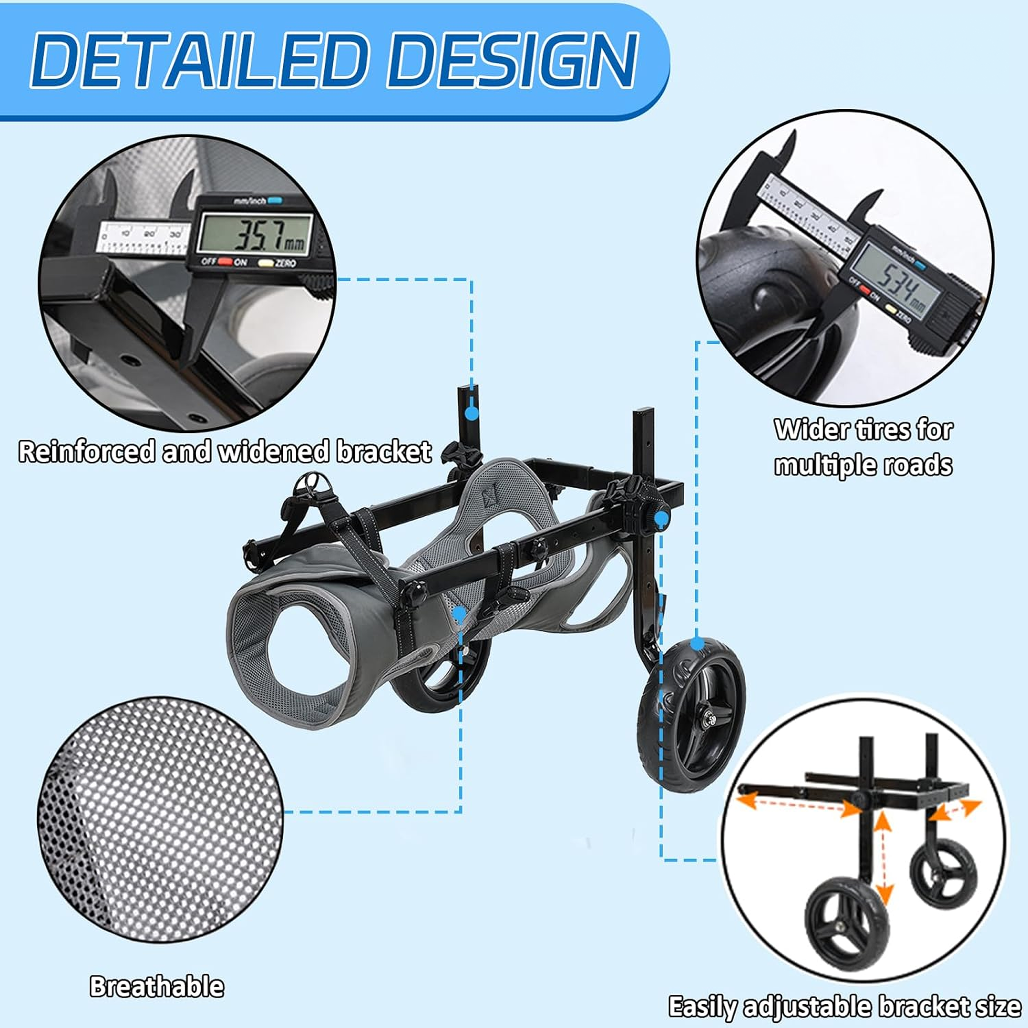 Adjustable Dog Wheelchair