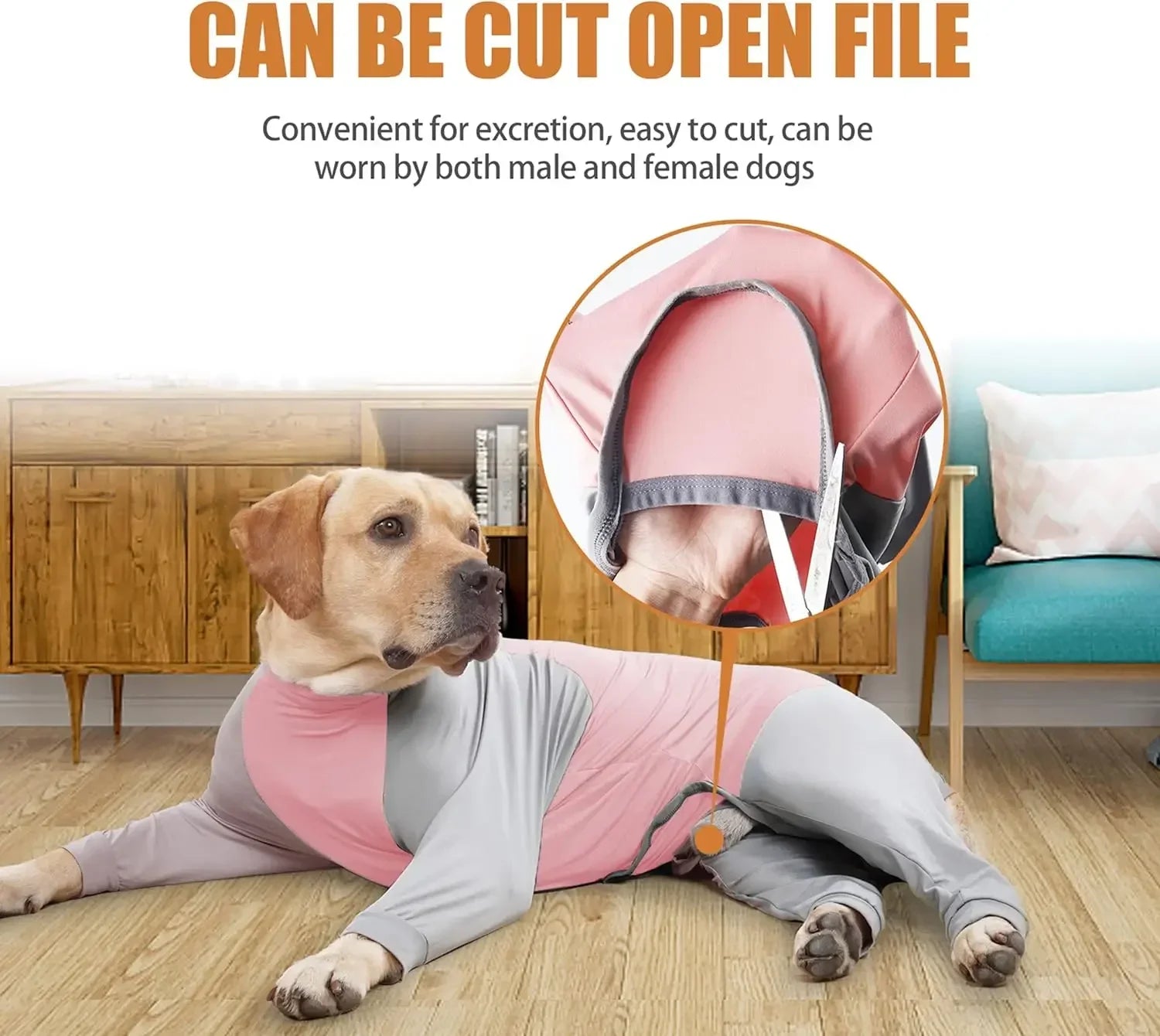 Dog Recovery Suit for Large Dogs